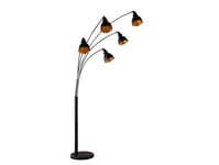 Lindby - Lira 5 Gulvlampe Black/Gold