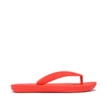 Fitflop Girls Girl's Fit Flop iQushion Ergonomic Flip Flops in Orange Rubber - Size UK 11 Kids