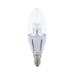 LED Lampa Kronljus Klar C37 6,5W 2700K