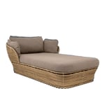 Cane-Line - Basket Daybed, Natural - Solsängar - Strand+Hvass - Naturlig materiale/Metall/Tekstilmateriale