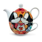 Egan théière avec tasse Mickey et Minnie Rouge Taille Unique