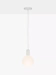 Tala Alumina Single Pendant Ceiling Light with Sphere V LED Bulb, Chalk