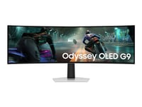 Samsung Odyssey Oled G9 S49dg910su - G91sd Series - Oled-Monitor - Spel - Böjd - 49" - 5120 X 1440 Dual Quad Hd @ 144 Hz - 250 Cd/M² - 1000000:1 - Displayhdr 400 True Black - 0.03 Ms - Displayport, Micro Hdmi, Hdmi - Silver