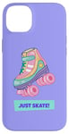 iPhone 14 Plus Roller Skate Classic 90s 80s Retro Kitsch Pastel Quad Skates Case