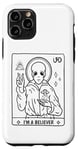 Coque pour iPhone 11 Pro Alien Believer Carte de tarot OVNI Mystique Sci-Fi Space Art