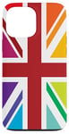 iPhone 13 Pro Max Rainbow Colors, United Kingdom The Union Jack Flag Case