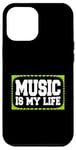 Coque pour iPhone 12 Pro Max Music Is My Life Sounds Listening Melody Beats Vibes Lover