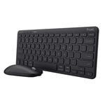 Ensemble clavier et souris Trust Lyra Noir Espagnol Qwerty