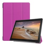 Lenovo Tab E10 tri-fold nahkainen flip suojakotelo - Violetti