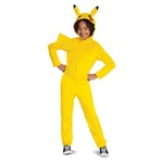 Disguise 94703G-EU-V2 Pikachu Classic Jumpsuit Fancy Dress Costume, Unisex Children, 1