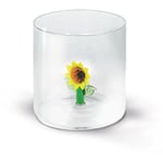 WD Lifestyle Verre De Eau Tournesol 250ML Verre Soufflé Accessoires Déco