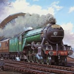 Nat Railway Museum Greeting Sound Card By Really Wild Cards - Flying Scotsman