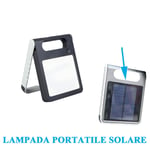 Lampata Portable LED Chargeur Téléphone Mobile Avec Panneau Solaire Intégré