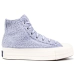 Converse Womens All Star Hi Lift Sherpa Trainers - Blue - Size UK 4