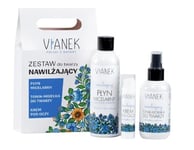 Vianek kosteusvoide kasvoille Micellar-vesi 200 ml + Suihketonik 150 ml Silmänympärysvoide 15 ml