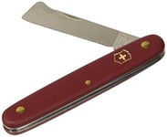 Victorinox, Budding knife combi, Swiss Army Pocket Knife, Small, Garden, Multi Tool, Blade, straight, Bark lifter, Red