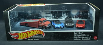 Hot Wheels Premium Véhicules Jeu 2 Mclaren Koenigsegg Bugatti 1:64 HCR54 2022