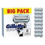 Gillette SkinGuard Sensitive Razor Blades Men, Pack of 8 Razor Blade Refills with Precision Trimmer, Fits All Skinguard ProGlide ProShield and Fusion5 Handles