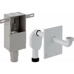 Accessoires - Kit de siphon à encastrer pour lavabo, sortie horizontale, inox 151.121.00.1 - Geberit