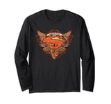 Superman Wings Tattoo Man Of Steel Long Sleeve T-Shirt