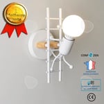 CONFO® Humanoïde Creative Vägglampa inomhus Modern Vägglampa Art Deco Vägglampa Max 60W E27 för sovrum