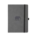 Dingbats* Wildlife Soft Cover A5 Dotted Grey Elephant Notebook