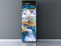 Oedim Vinyle pour frigo Cascades Huay Mae KHA Min 185 x 70 cm | Adhésif Durable et économique | Autocollant décoratif au Design élégant