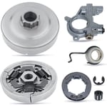 3/8 "-7T Embrayage Drum Sigleau Kit de pompe à huile de jilm pour STIHL 044 046 MS341 MS361 MS362 MS362C MS380 MS381 MS440 MS441