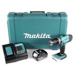 Makita - Perceuse à percussion 18V (2x1,5 Ah) dans un coffret avec accessoires DHP453SYX1