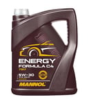 Mannol 5 Litre Energy Formula C4 5W-30 Engine Oil 7917 API SN ACEA C4 Universal Synthetic Ester Technology