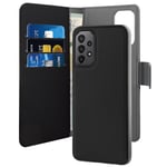 PURO Samsung Galaxy A23 4G/5G wallet  detachable  Black