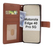 New Standcase Wallet Motorola Edge 40 Pro 5G (Brun)