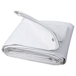 WOLTU Bâche de Protection Exterieur, 180g/m² PE Bâche Imperméable avec Oeillets,et Résistante Revêtue Deux côtés en Aluminium Couverture Étanche pour Couvrir Bois,Camion,Piscine,2x3m,Blanc