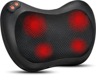 IKristin Back Neck Massager,Shiatsu Massage Pillow with Heat, Deep Tissue for at