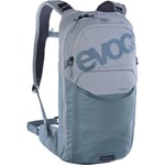 EVOC STAGE 6, bike backpack (reinforced shoulder straps, airflow system, PFC-free, light and compact, trekking backpack, ideal for mountain bikers, One Size), stone - steel