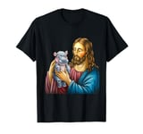 Moo Deng Jesus and the Hippo Symbol of Grace T-Shirt