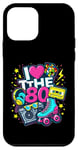 Coque pour iPhone 12 mini Chemise « I Love The 80s » pour homme et femme, costume de fête vintage des années 80