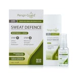 Perspi-Guard Sweat Defence Odour Control Body Wash & Maximum Strength Antiperspirant - Antibacterial Shower Gel & Anti Perspirant Deodorant for Men & Women for Excessive Sweating - 200ml & 30ml