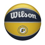 Wilson Ballon de Basket, NBA TEAM TRIBUTE, INDIANA PACERS, Extérieur, caoutchouc, taille : 7