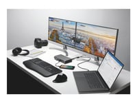 Kensington Sd5600t Thunderbolt 3 And Usb-C Dual 4K Hybrid Docking Station - 100W Pd - Win/Mac - Dockningsstation - Usb-C / Thunderbolt 3 - 2 X Hdmi, 2 X Dp - 1Gbe - Europa