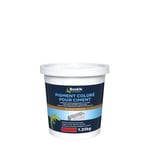 Colorant Bostik Pigment pour Ciment, Mortier, Enduit et Chape Rouge 1,25kg