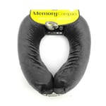 Go Travel Memory Foam Compact Comfort Support Ergonomic Neck & Chin Pillow Grey