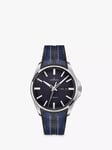 Junghans 27/4211.00 Men's Meister S Automatic Date Rubber Strap Watch, Blue