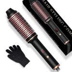 Thermal Brush 38MM, Ionic Thermal Brush, Double PTC Round Brush Heated Curling Iron Temp 120-210°C, Heat Brush, Volumative Thermal Brush, Create Root Volume & Loose Curls