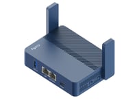 Cudy Ax3000, Wi-Fi 6 (802.11Ax), Nätverksansluten (Ethernet), Blå, Bärbar Router