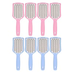 4pcs Curved Vented Hair Brush For Faster Blow Drying Scalp Massage Promote H TOU