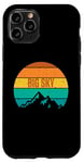 iPhone 11 Pro Big Sky Montana Retro Vintage Sunset Mountains Case