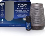 Yankee Candle Sleep Diffuser Bronze Starter Kit Calm Night Refill Aroma Included