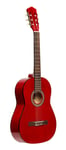 4/4 Classique Guitare Avec Table en Linden, Rouge