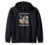 Best Dragon Book Design For Men Women Kids Dragon Book Lover Zip Hoodie